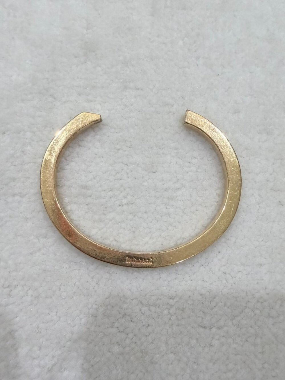 Miansai Gold Tone Thick Heavy Cuff Bangle Gold Plated Bracelet